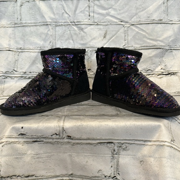 Sparkly Sequin black Little Girl boots size 13 (2 of 2) - Picture 4 of 6